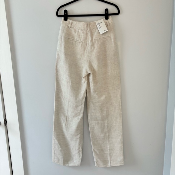 Aritzia NWT The Effortless Pant CruiseLinen Trouser Tailored Relaxed High-Rise - Picture 5 of 8
